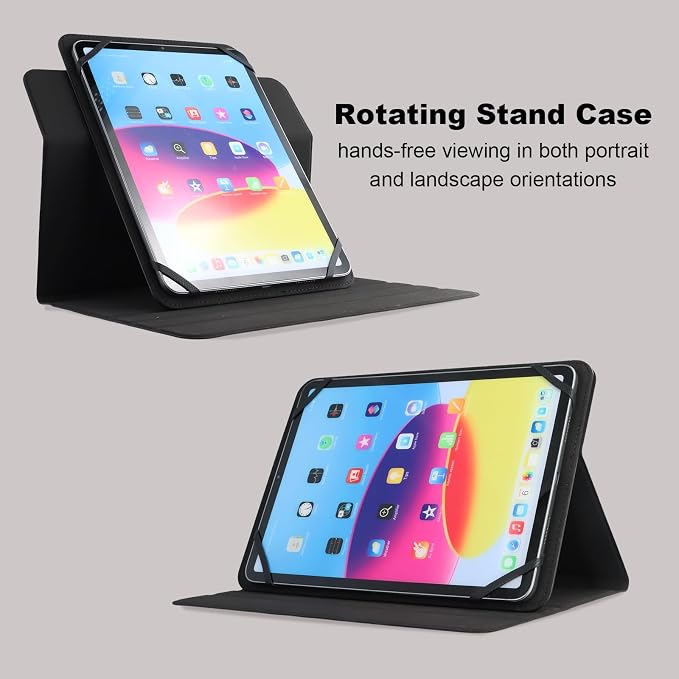 Dteck Universal Case (7.9 to 8.4) - Fold Stand Protective Flip Case for Apple iPad mini/Samsung Galaxy Tab 8.0 8.4 /Lenovo Tab 8 /onn. 100003561 8 Tablet Pro/Android Tablet 8 Inch (Blue Pink)
