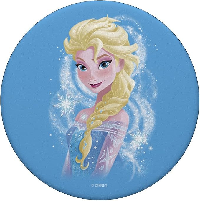 Disney Frozen Elsa Snowflake Swirls PopSockets Standard PopGrip
