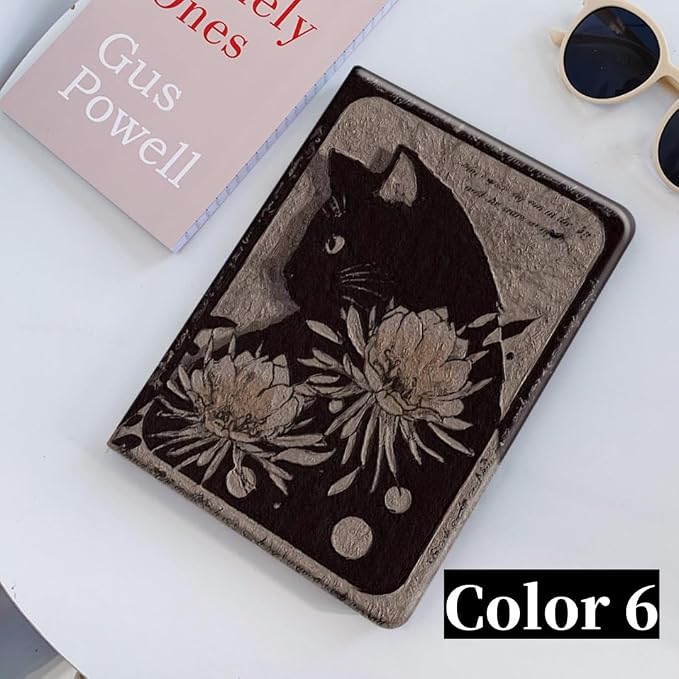 Flower Case for Xiaomi Redmi Pad 2 11 Case Flower Pattern Cute Floral Illustrated Printed Cover with Pencil HolderColor 5