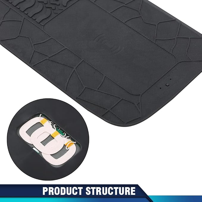 PIT66 Wireless Phone Charging Kit Compatible with Many Vehicles Including LB7 Duramax Diesel 1999-2002 GM Trucks &amp SUV´s (Full Console)
