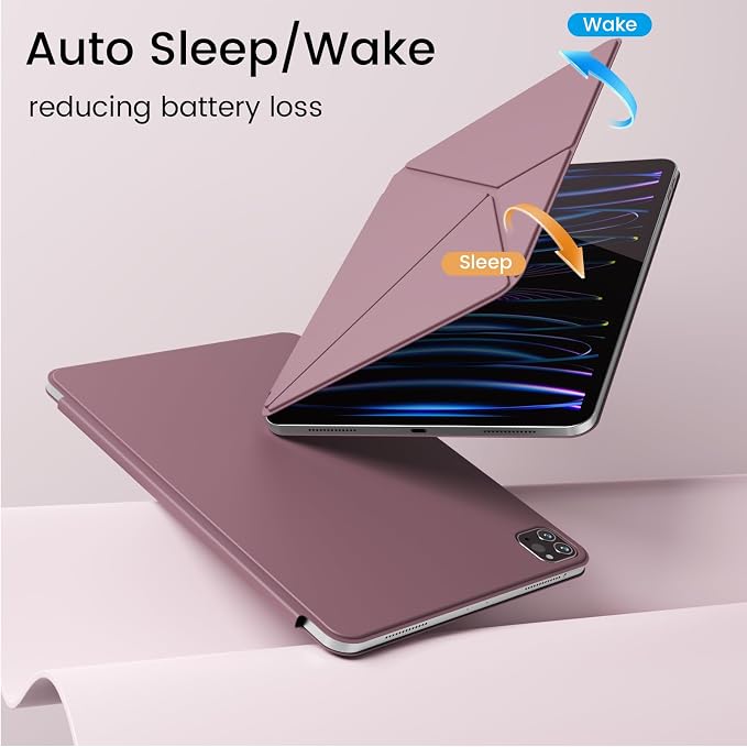 Magnetic Case for iPad Pro 11 Inch 4th/3rd/2nd Gen Black | Magnetic Attachment Support 2nd Gen Pencil Charging Slim &amp Light Folio Stand Case for iPad Pro 11'' 2022/2021/2020
