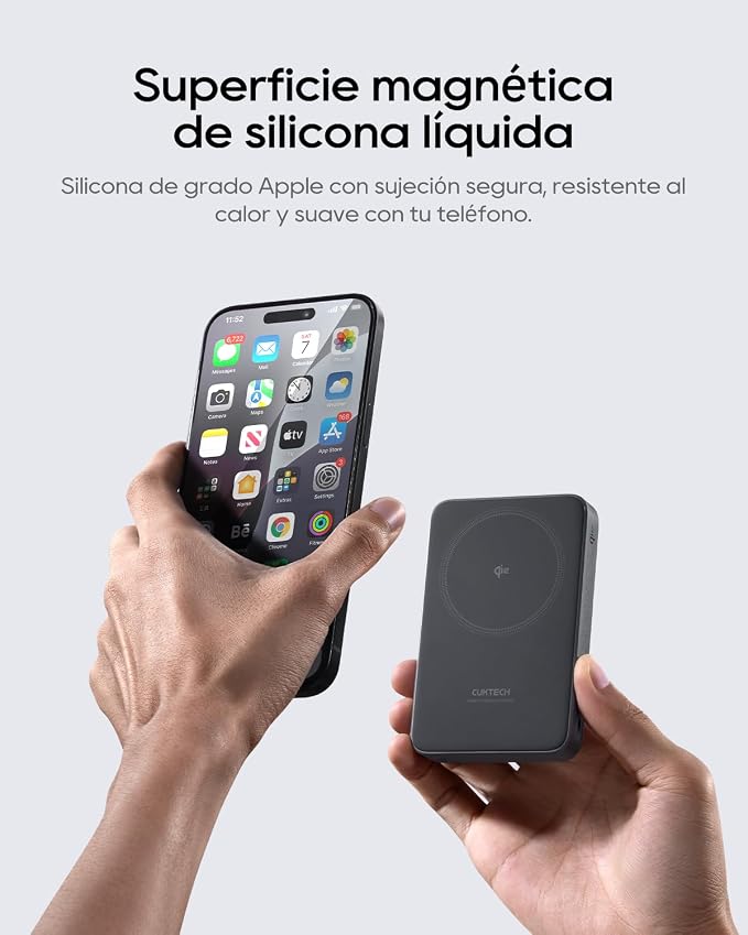 CUKTECH Qi2 Certified 15W Magnetic Power Bank 10000mAh Battery Pack MagSafe Compatible Wireless Portable Charger with 30W USB C Fast Charging for iPhone 17/16/15/14/13/12 (USB-C Cable Included)