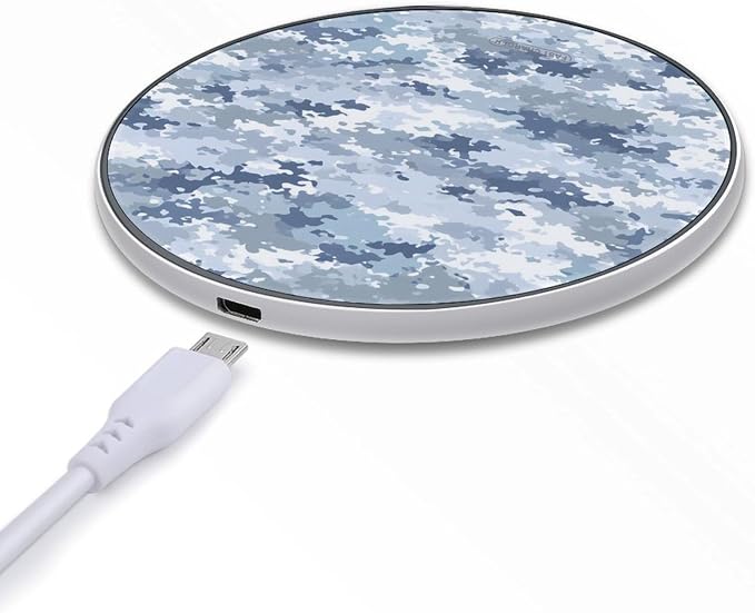 Camouflage Print Wireless Charger Portable Charging Pad | LightweightAll Smartphone