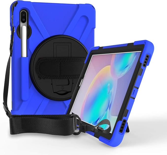 KIQ Shield Series for Samsung Galaxy Tab S7 FE Case Galaxy Tab S8 Plus Case Heavy Duty Shockproof Case w/S Pen Holder for Samsung Tab S7 fe 5G case 12.4 Inch 2020 SM T970 X800 T730 - Black