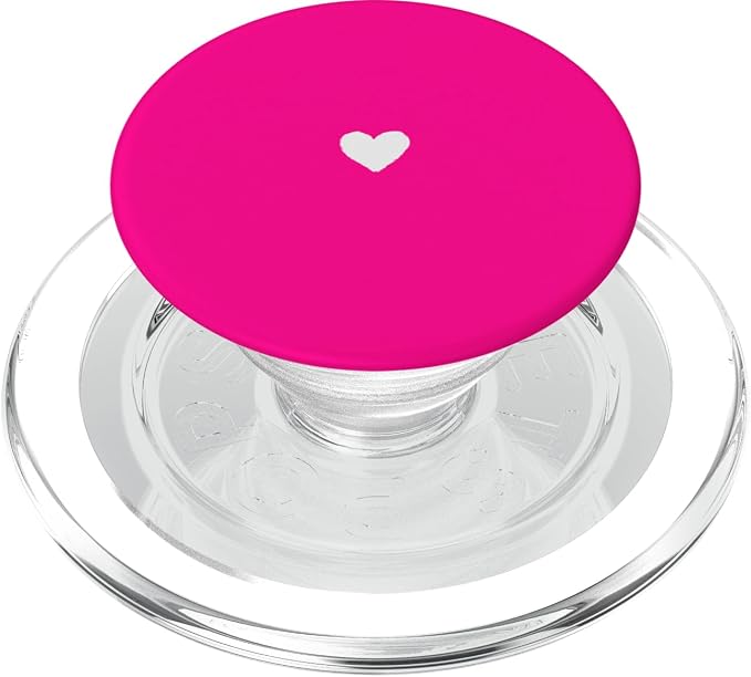 Hot Pink Heart PopSockets PopGrip for MagSafe