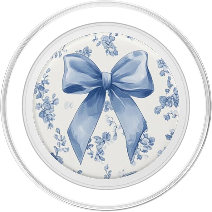 &amp Flower Toile Girly PopSockets PopGrip for MagSafe
