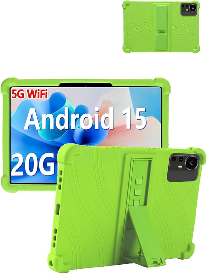 for Bnegynng CP31M 10 inch Tablet Protective case Shockproof Lightweight Silicone Protective Cover with Stand Child-Friendly Protection Easy to Clean DesignBlack