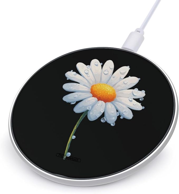 Flowers Daisy Wireless Charger Portable Charging Pad | LightweightAll Smartphone