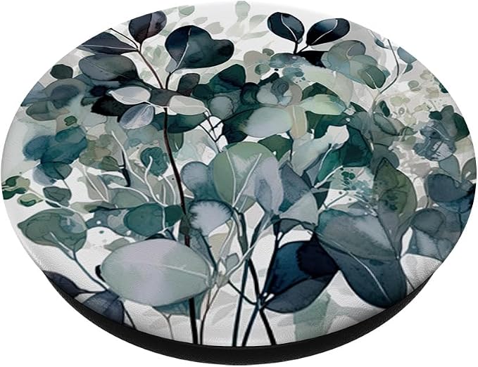 Eucalyptus Floral Flower Green Garden Pattern PopSockets Adhesive PopGrip