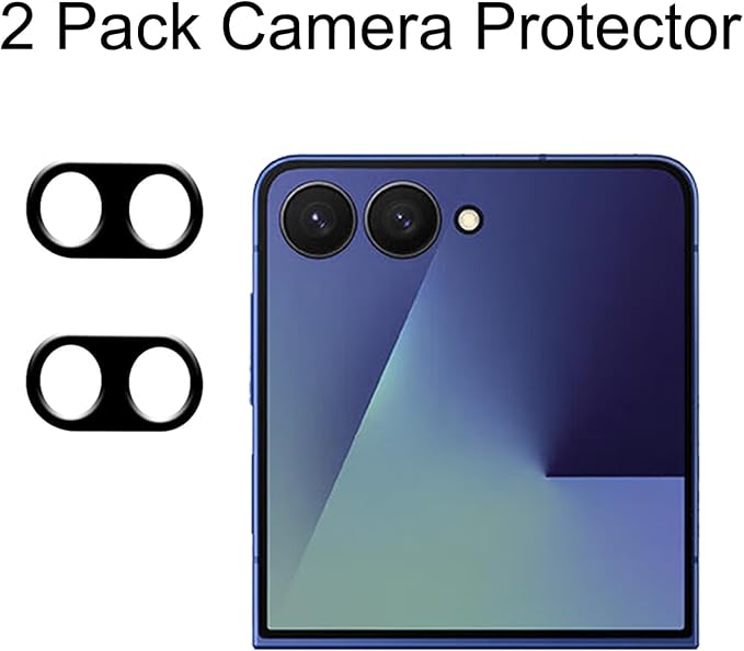 2 Pack Privacy Inner Screen Protector For Samsung Galaxy Z Flip 7 Z Flip 8 2 Pack Outer Anti-spy Tempered Glass +2X Camera Lens Protector Film
