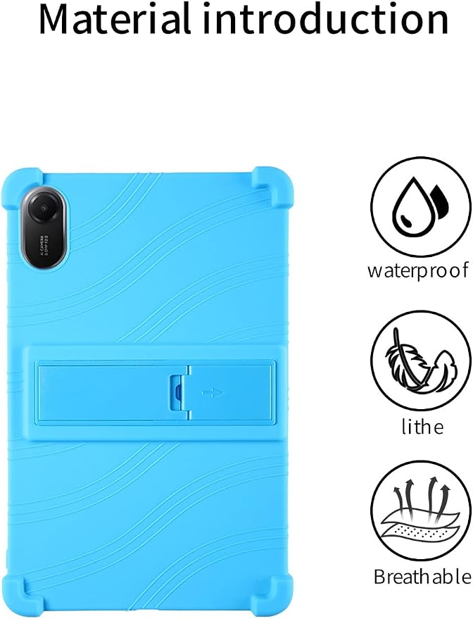 for Xiaomi Redmi Pad 2 Tablet 11 inch Tablet CaseBOVUGAC Soft Silicone Adjustable Stand Shockproof Kids Friendly for Redmi Pad 2 11 Tablet(Black)