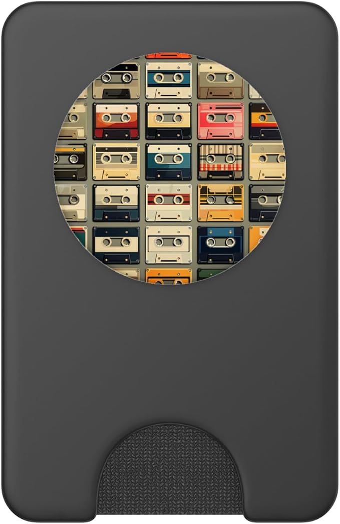 Retro Life Music Lover Cassette National Retro Day PopSockets Adhesive PopGrip