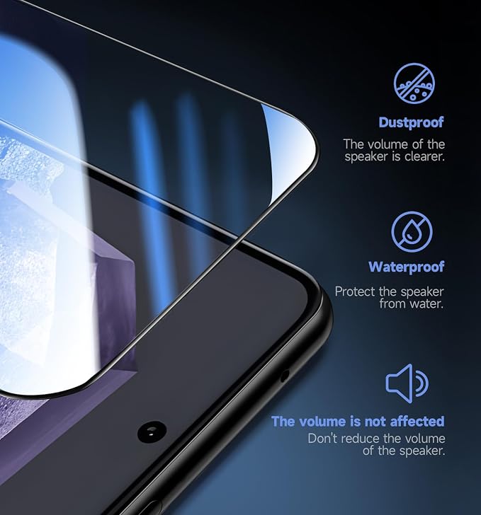 MAGIC JOHN for Google Pixel 8 Tempered Glass Screen Protector Easy Install | 2 Pack Auto Dust-Elimination Bubble Free HD Clear