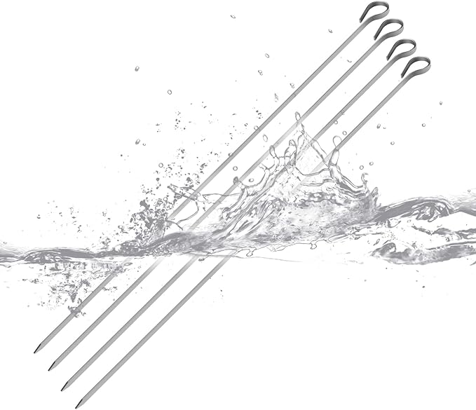 onlyfire Electric Skewers Turner Shish Kabob Set with Stainless Steel Ring