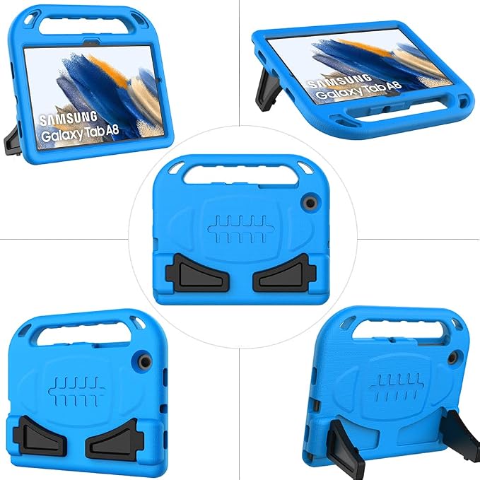 BMOUO Kids Case for Samsung Galaxy Tab A8 10.5 Inch 2022 (SM-X200/X205/X207) - with Screen Protector Shockproof Galaxy Tab A8 10.5 Tablet Case Blue