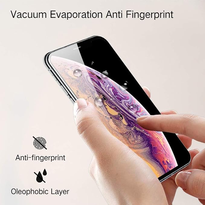 PERFECTSIGHT Blue Light Tempered Glass Screen Protector compatible with iPhone 11 Pro Max 2019 iPhone Xs Max 2018 6.5 inch HD Anti Fingerprint 2X Stronger Alignment Frame Easy Installation