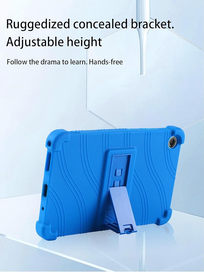 for Lenovo Tab One &amp Nook Reading Tablet Android Tablet8.7 inch Tablets CaseSoft Silicone Adjustable Stand Cover Lightweight Kids FriendlyBlack.