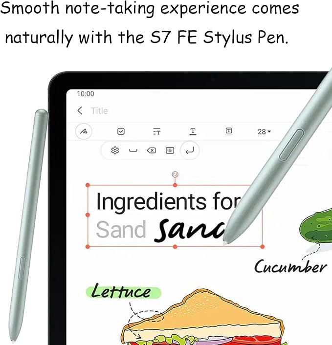 2 Pack Tab S7 FE S Pen for Samsung Galaxy Tab S7 FE Stylus PenGalaxy Tab S7 FE Stylus Pen Replacement for Samsung Galaxy Tab S7 FE Pen (Black)