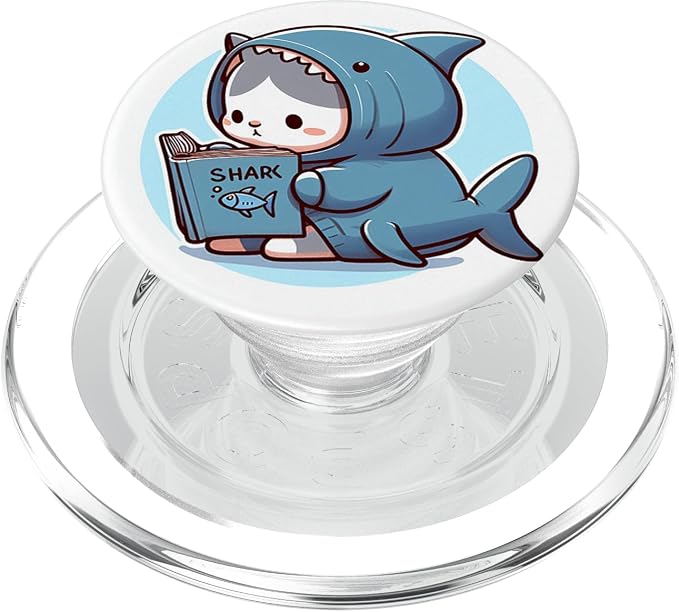 Shark Cat PopSockets PopWallet for MagSafe