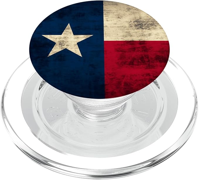 Texas Flag Vintage Rustic Distressed PopSockets Adhesive PopGrip