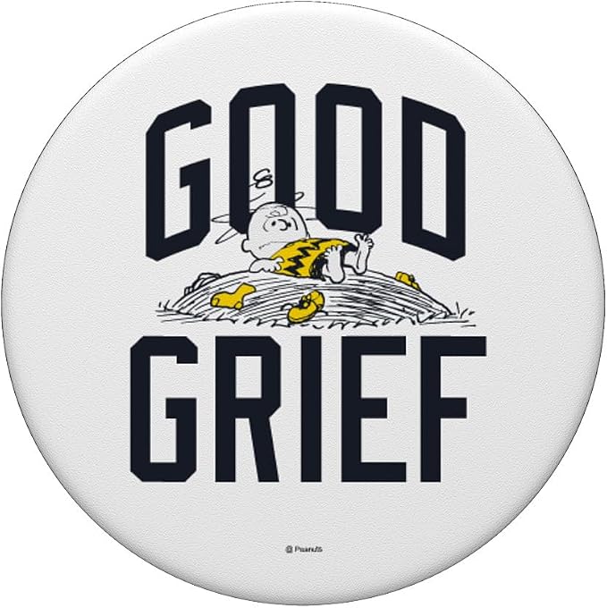 Peanuts Charlie Brown Good Grief PopSockets Adhesive PopGrip