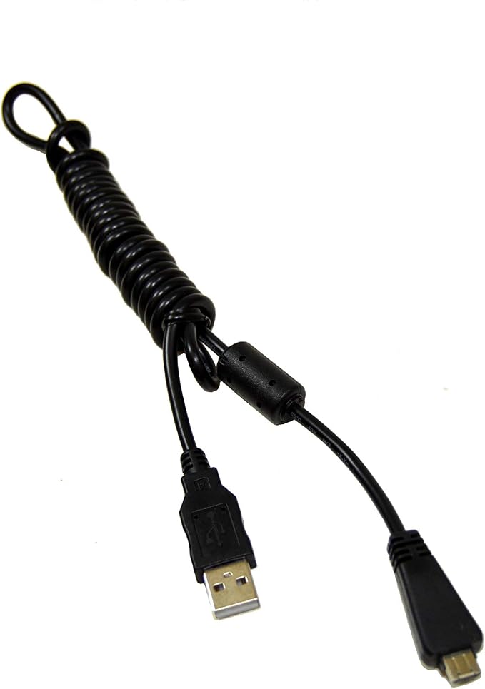 HQRP USB Data Cable Cord for Sony VMC-MD3 Cyber-Shot DSC-TX10 DSC-TX20 DSC-TX5 DSC-TX55 DSC-W560 DSC-W570 DSC-W580 DSC-HX100 DSC-T110 DSC-T99 Digital Camera