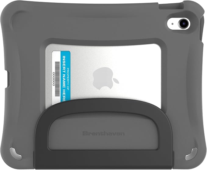 Brenthaven Bounce Rugged iPad Case Fits ONLY Apple 11th Gen 2025 &amp 10th Generation 2022 (10.9-inch) Drop Tested Cover - Gray