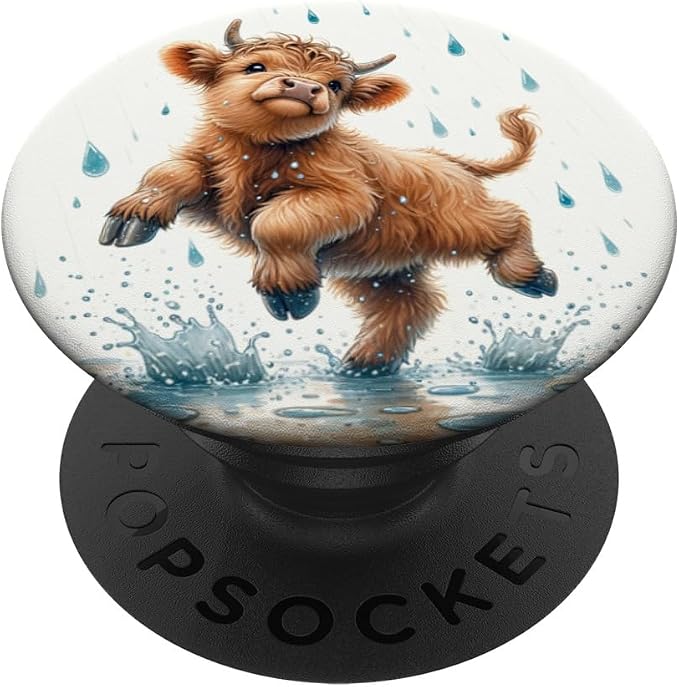 Highland Cow Design for Farmers and Highland Cow PopSockets Adhesive PopGrip