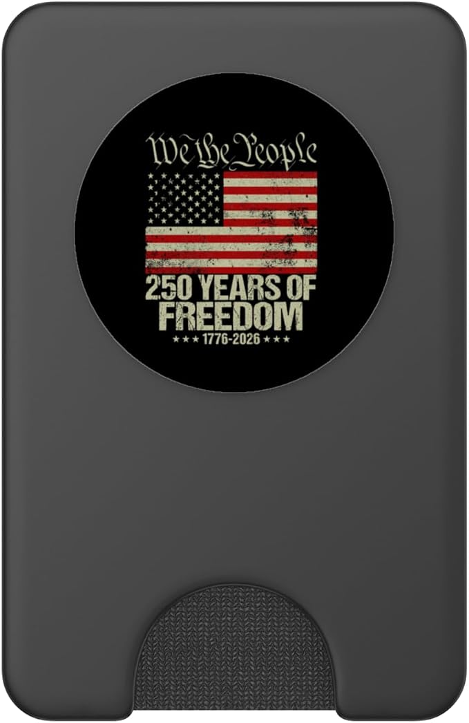 250 Years Distressed America Flag Anniversary USA 250th Bday PopSockets PopGrip for MagSafe