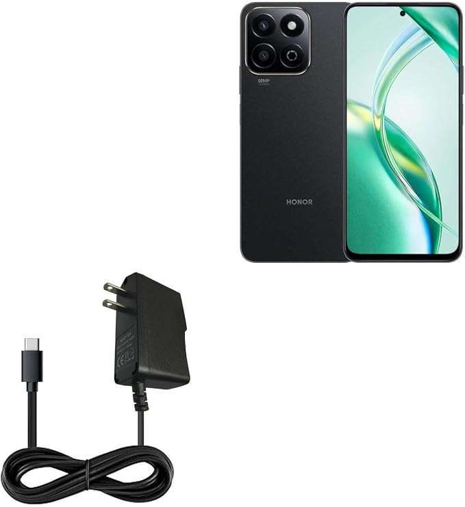 BoxWave Charger Compatible with Honor 200 Smart - Wall Charger Direct (15W) Rapid Charge Your Device with Built-in 3ft Cable