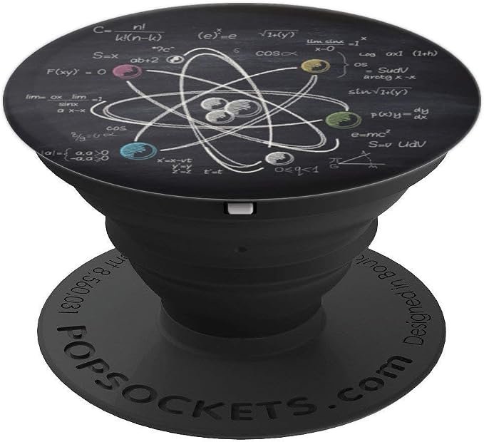 Atomic Nuclear Science and Physics Blackboard PopSockets Adhesive PopGrip