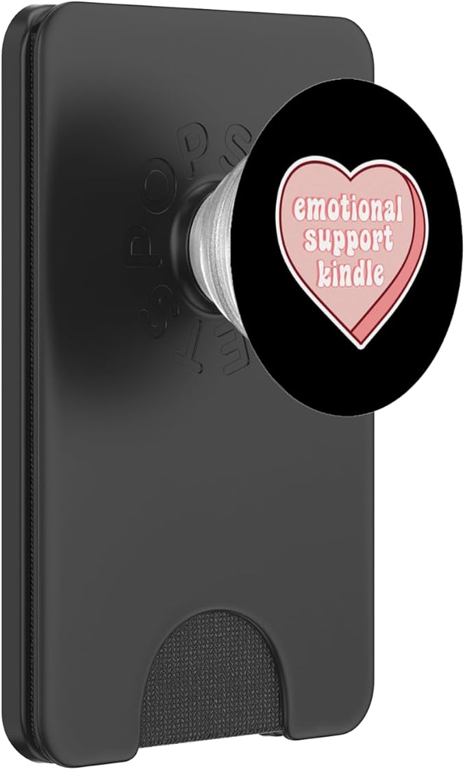 Emotional Support Kindle Pink Heart PopSockets PopGrip for MagSafe