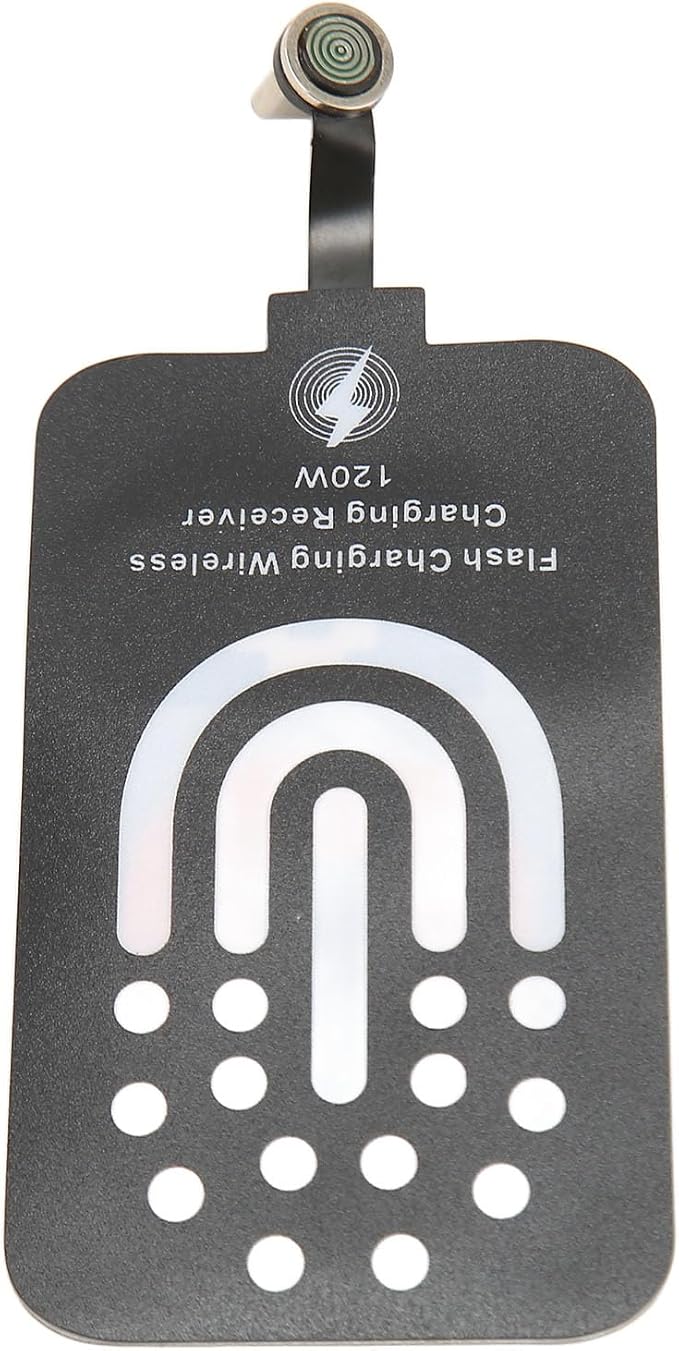 Mingzhe Wireless Charging Receiver Adapter Thin Magnetic Fast Charge for Type C Devices PVC 120W 1 X Receiver 1 X Cable
