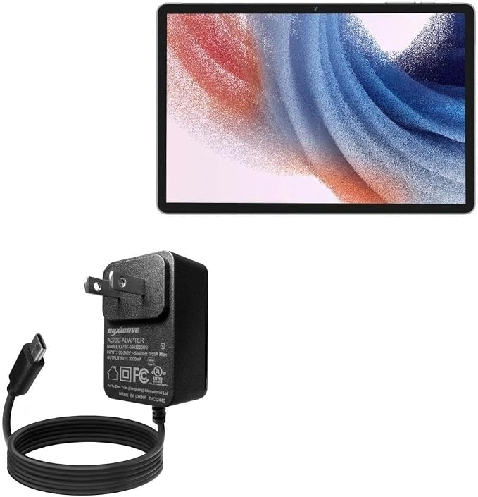 BoxWave Charger Compatible with Jumper EZpad M10SE - Wall Charger Direct (15W) Rapid Charge Your Device with Built-in 3ft Cable