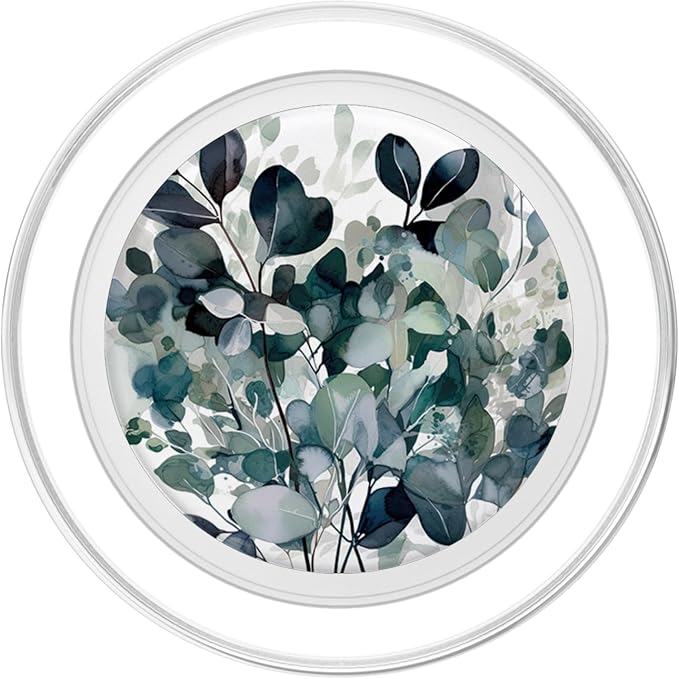 Eucalyptus Floral Flower Green Garden Pattern PopSockets Adhesive PopGrip