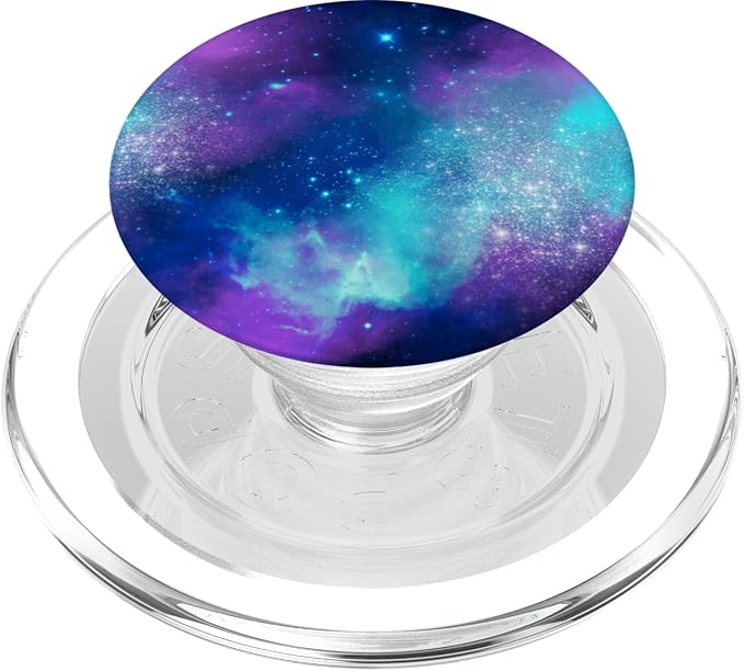 Space Nebula Galaxy Blue Purple PopSockets PopGrip: Swappable Grip for Phones &amp Tablets PopSockets Adhesive PopGrip
