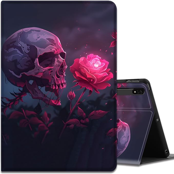 Case for Samsung Galaxy Tab A9 Plus 11 2023 Multi-Viewing Angles with Automatic Sleep/Wake Function for Samsung Galaxy A9+Tablet (SM-X210/X216/X218) American Flag Wolf