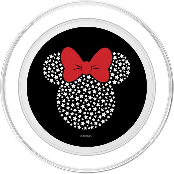 Disney Minnie Mouse White Stars 4th of July PopSockets Adhesive PopGrip