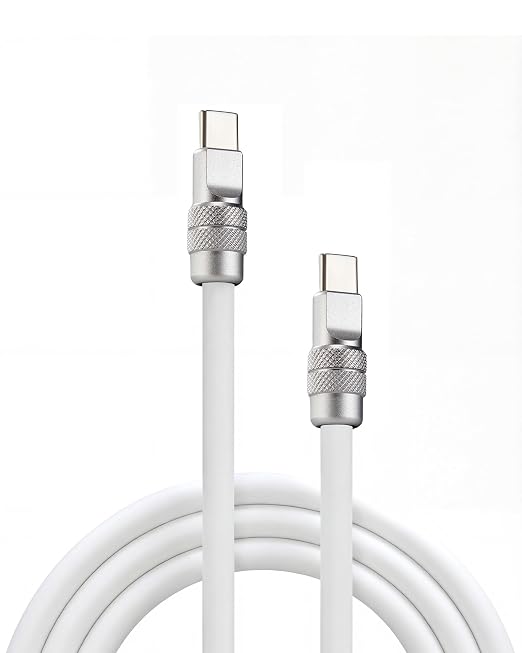 chubbycable for iPhone 17 240W Anodizing Fast Charging USB C Cable Silicone Durable Data Transfer Cable Black Type-C to Type-C 3.3FT