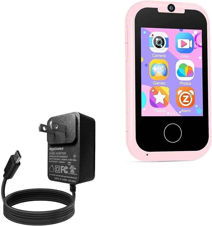 BoxWave Charger Compatible with Prysyedawn Kids MP3 Music Player (2.8 in) - Wall Charger Direct (15W) Rapid Charge Your Device with Built-in 3ft Cable
