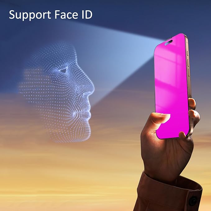 2 Pack for Samsung Galaxy S25 Ultra Privacy Screen Protector Anti spy Anti blue Light Film Gradient Colorful