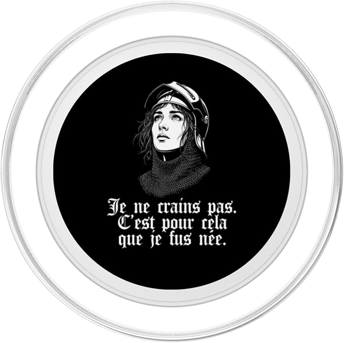 Joan of Arc Armor I Am Not Afraid I was Born for This French PopSockets PopWallet for MagSafe
