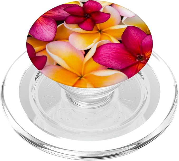 Plumeria Flower Pretty Garden Hawaii Pop Socket Phone Holder PopSockets Adhesive PopGrip