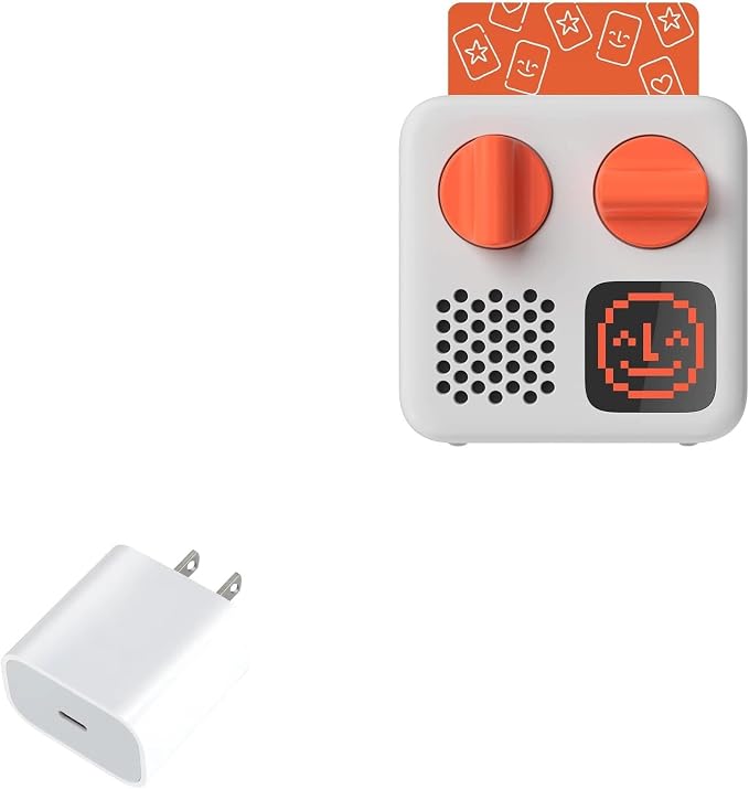 BoxWave Charger Compatible with Yoto Mini - PD GAN miniCube (30W) 30W Tiny PD GAN Type-C Wall Charger - Winter White