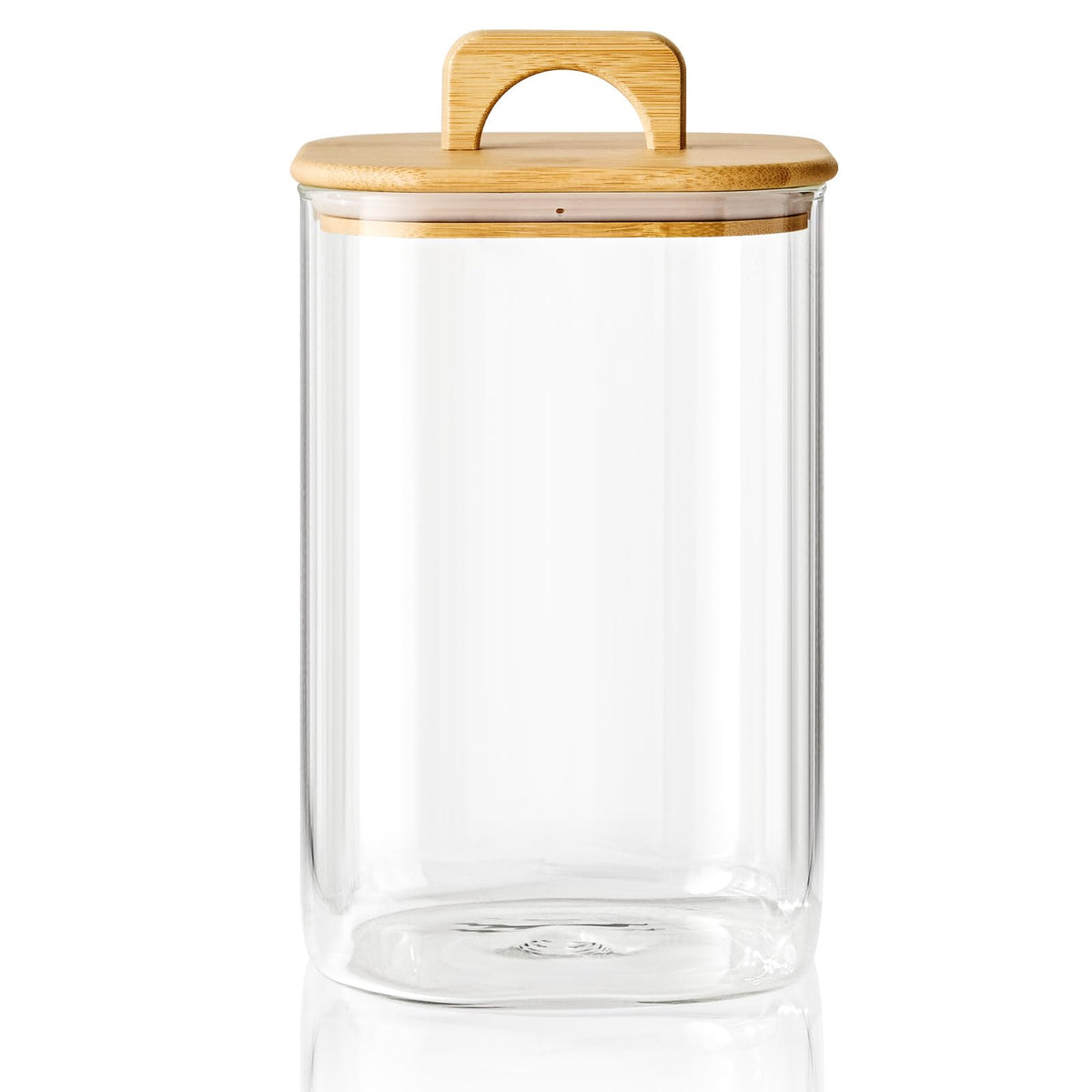 Sweejar 3 qt Glass Jars for Laundry Room Organization, 96 oz Laundry Pods Container, Glass Food Storage Jars with Airtight Lid, 2 Pack, Hand Lid