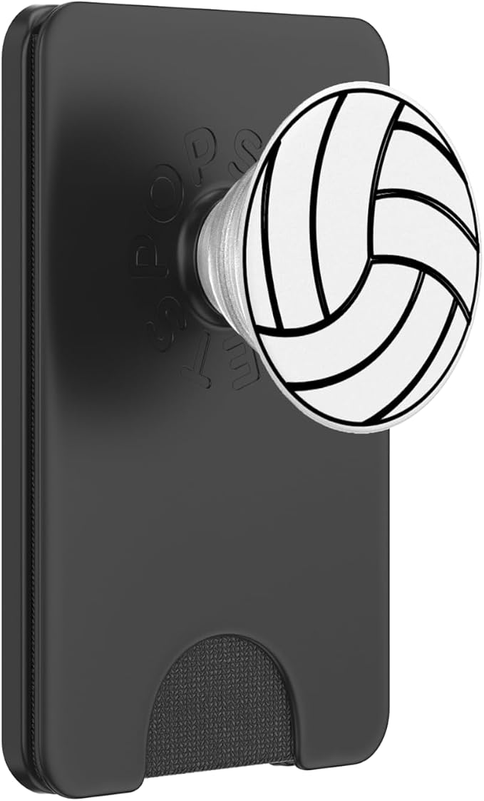 Volleyball White PopSockets Adhesive PopGrip