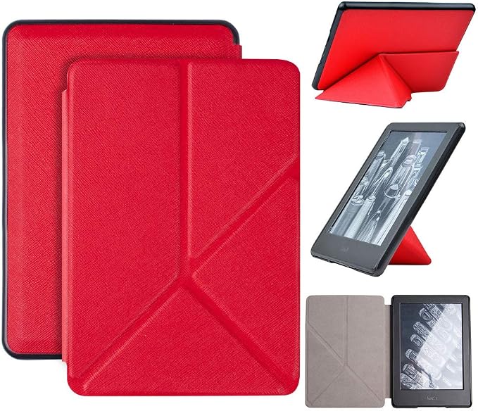 Case for 6-inch Kindle Paperwhite 4 (10th Gen 2018 Releases) Standing Origami Slim Shell Cover with Auto Wake/Sleep for Amazon Kindle Paperwhite 2018 E-Reader Black
