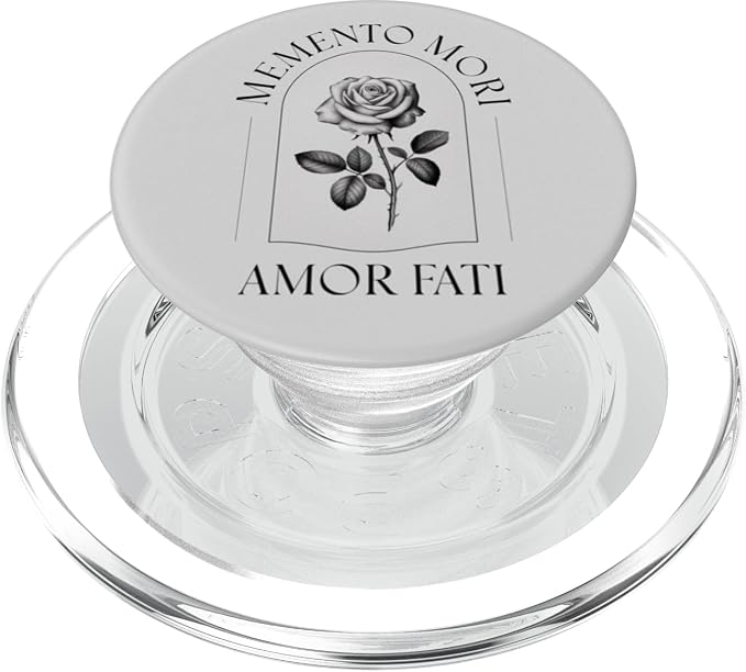 Memento Mori Amor Fati | Stoic Philosophy &amp Latin Language PopSockets PopWallet for MagSafe