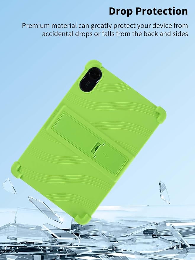 Case for Xiaomi Redmi Pad 2 Tablet 11inchNOUKAJU Tablet Protection CaseAdjustable BracketSoft SiliconeSilicone Protection Cover for Redmi Pad 2(Black)