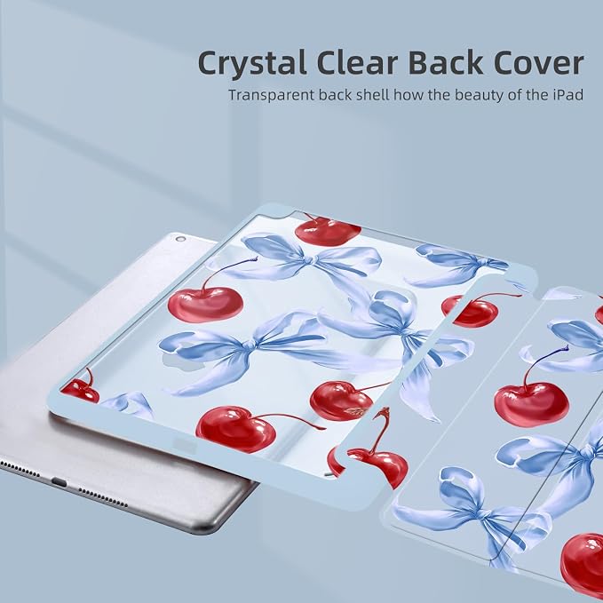 Joyland Leopard Print for iPad 10th Generation Case 10.9 inch 2022/iPad (A16) 11th Gen 11 2025Built-in Pencil Holder with Shockproof Cover Clear Transparent Back Shell Auto Wake/SleepBlack